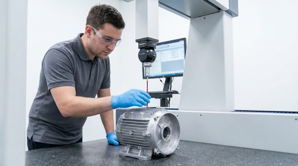 QC engineer measuring 202604091625