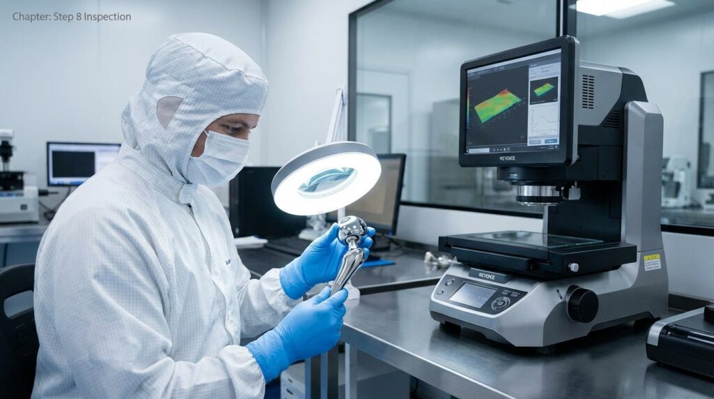 Orthopedic Implant Robotic Polishing Solutions 5 Medical-Grade Inspection