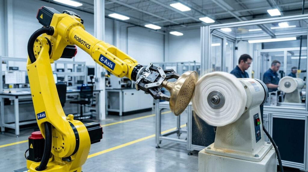 Shower Heads Robotic Polishing Solution