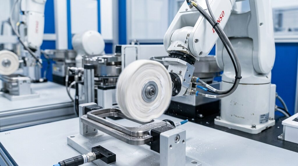 Smartphone Mid-Frame Robotic Polishing & Deburring Solutions