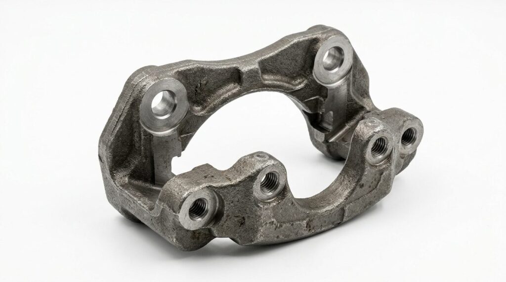 Caliper Bracket Robotic Grinding Solution 3 Cast iron caliper bracket workpiece for robotic grinding