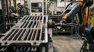 Cast Iron Grate Plate Robotic Grinding Solution