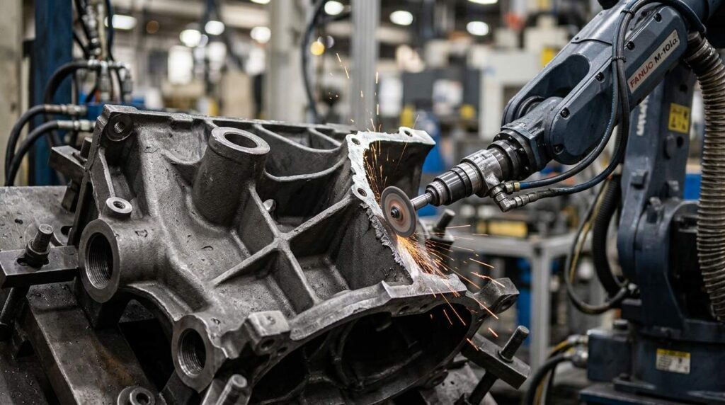 Balance Shaft Support Robotic Grinding Solution 6 Balance Shaft Support Robotic Grinding Solution