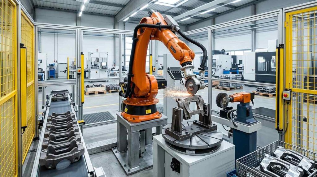 Caliper Bracket Robotic Grinding Solution 1 Caliper Bracket Robotic Grinding Solution
