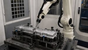 Aluminum Alloy Engine Cylinder Head Cover Robotic Deburring Solution