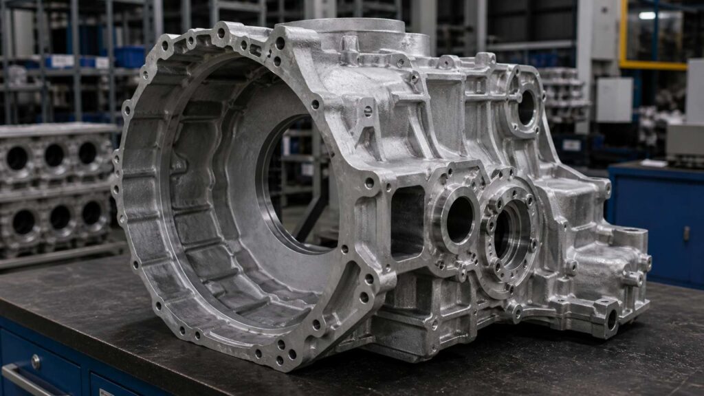 Large Aluminum Alloy Engine Gear Housing Robotic Deburring and Grinding Solution 3 What Is a Large Aluminum Alloy Engine Gear Housing?