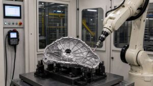 Aluminum Alloy CVT Transmission Side Cover Robotic Deburring Solution