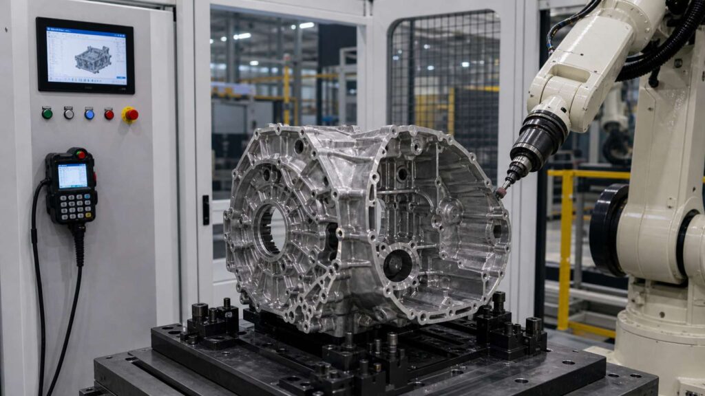 Robotic Deburring and Grinding Process for Aluminum Alloy CVT Transmission Main Housing