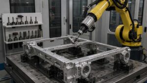 Aluminum Alloy Bearing Ladder Frame Robotic Deburring and Grinding Solution