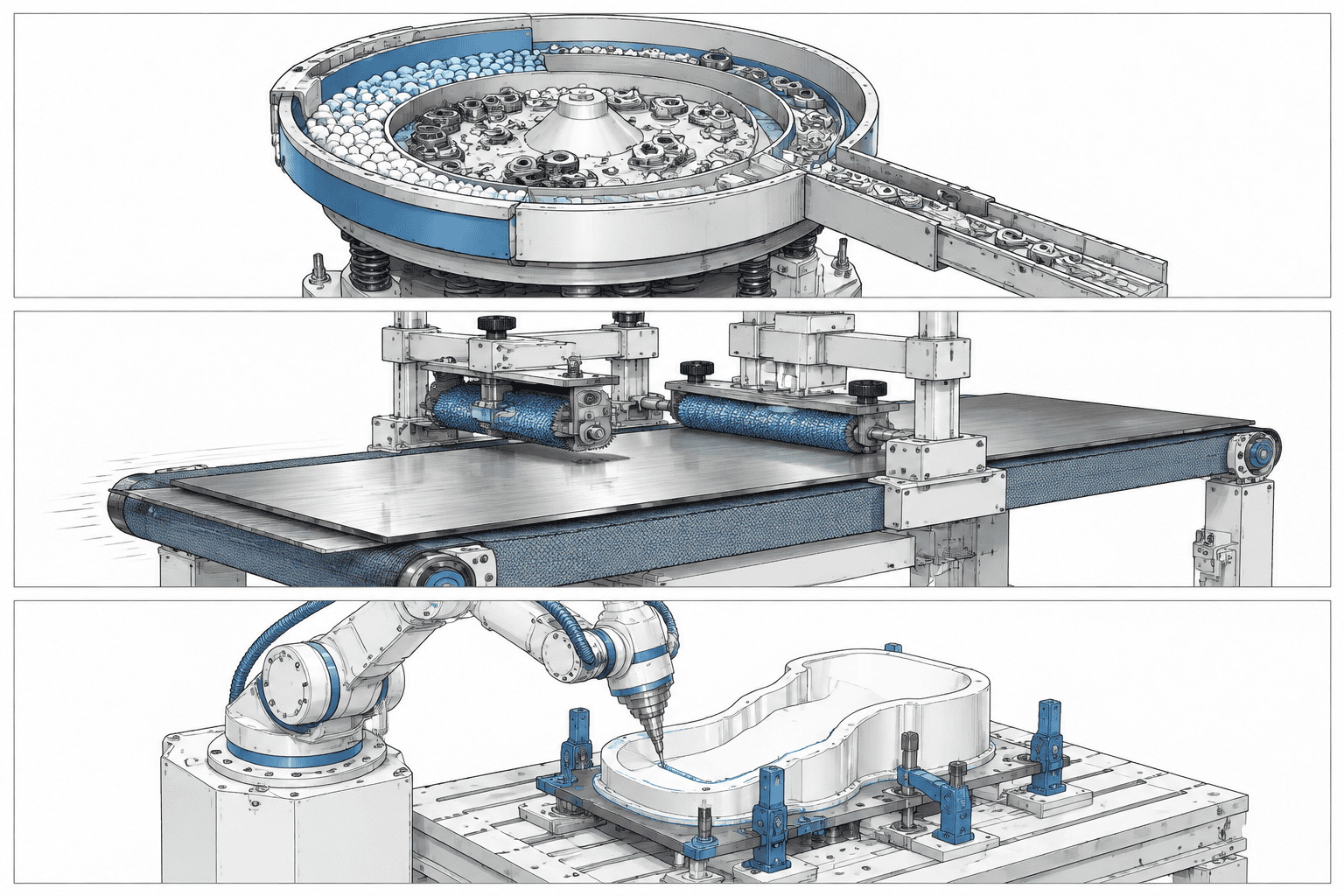 Types of Deburring Machines: Complete Selection Guide 3 Comparison diagram of deburring machine types